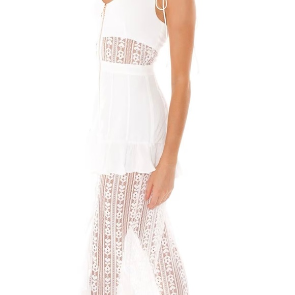 For Love & Lemons Lovebird Lace Midi - Picture 2 of 5